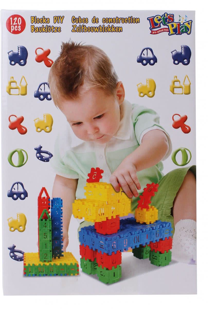 Lets Play Bouwblokken Hond 120-delig